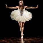 ballerina standing in her toes